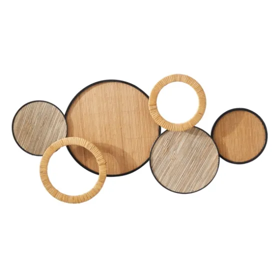 Natural Floating Disks Bamboo Wall Plaque-Kirkland's Home Store