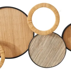 Natural Floating Disks Bamboo Wall Plaque-Kirkland's Home Store