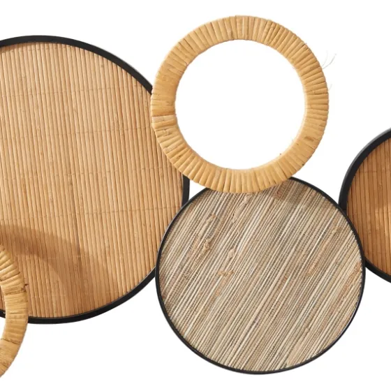 Natural Floating Disks Bamboo Wall Plaque-Kirkland's Home Store