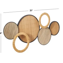 Natural Floating Disks Bamboo Wall Plaque-Kirkland's Home Store