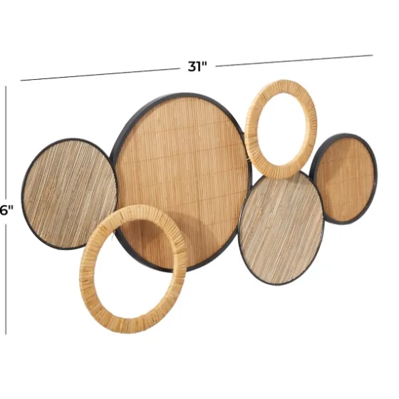Natural Floating Disks Bamboo Wall Plaque-Kirkland's Home Store