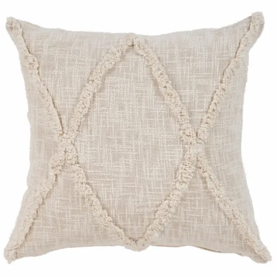 Natural Fringe Diamond Pillow, 20 In.-Kirkland's Home Hot