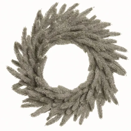 Natural Frosted Pine Branch Christmas Wreath-Kirkland's Home Fashion