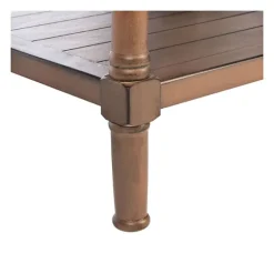 Natural Geometric Industrial Pull Accent Table-Kirkland's Home Cheap