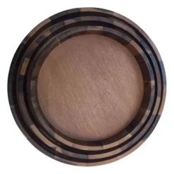 Natural Grain Acacia Wood 3-Pc. Tray Set-Kirkland's Home Store