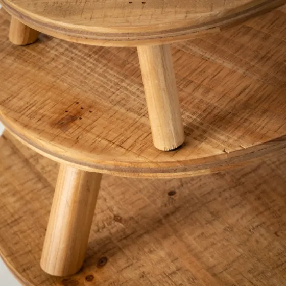 Natural Grain Wooden Risers 3-Pc. Tray Set-Kirkland's Home Cheap