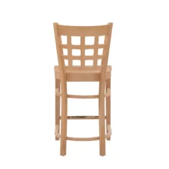 Natural Grid Back Wood Counter Stools, Set Of 2-Kirkland's Home New