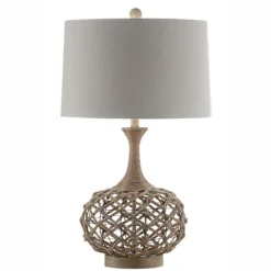 Natural Hemp Rope Coastal Table Lamp-Kirkland's Home Discount