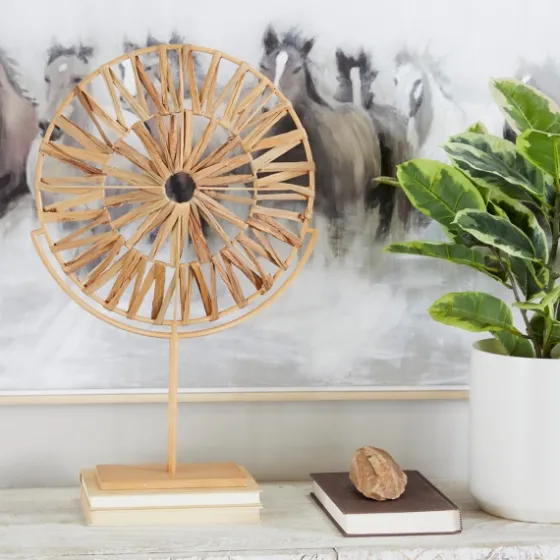 Natural Hyacinth Sunburst Sculpture-Kirkland's Home Cheap