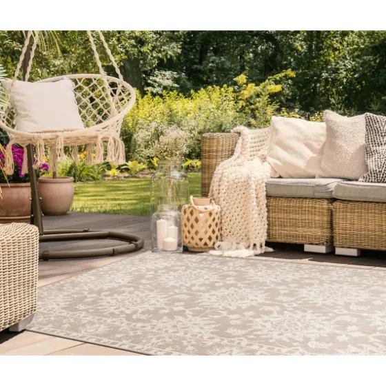 Natural Ivy Indoor/Outdoor Area Rug, 4X7-Kirkland's Home Fashion