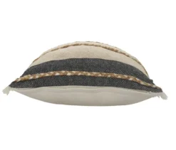 Natural Jute Braided Stripe Throw Pillow, 20 In.-Kirkland's Home Cheap