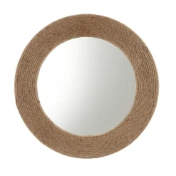 Natural Jute Round Wall Mirror-Kirkland's Home Flash Sale