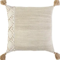 Natural Kantha Stitch Recycled Throw Pillow-Kirkland's Home Shop