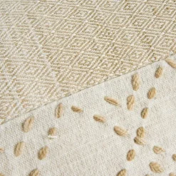 Natural Kantha Stitch Recycled Throw Pillow-Kirkland's Home Shop