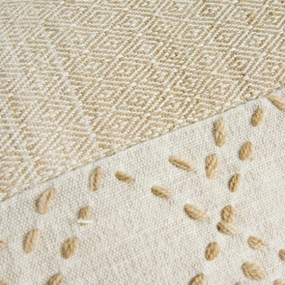 Natural Kantha Stitch Recycled Throw Pillow-Kirkland's Home Shop