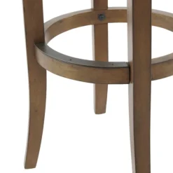 Natural Linen And Wood Bar Stool-Kirkland's Home Fashion
