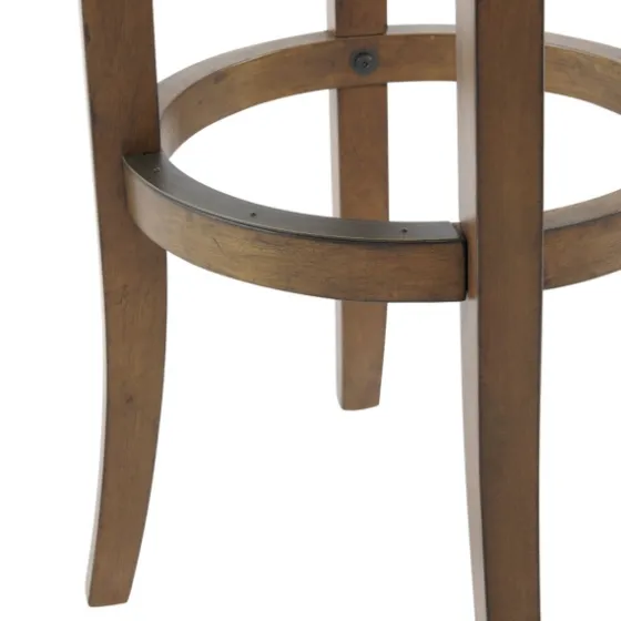 Natural Linen And Wood Bar Stool-Kirkland's Home Fashion