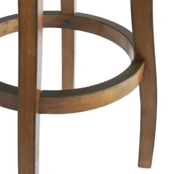 Natural Linen Barrel Base Swivel Bar Stool-Kirkland's Home Flash Sale