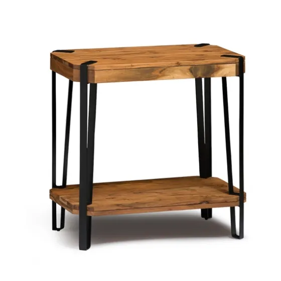 Natural Live Edge Acacia Wood Accent Table-Kirkland's Home Discount