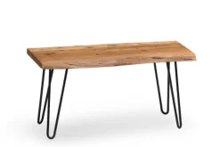 Natural Live Edge Hairpin Legs Bench, 36 In.-Kirkland's Home Discount