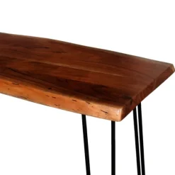 Natural Live Edge Hairpin Legs Console Table-Kirkland's Home Fashion