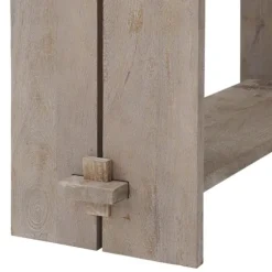 Natural Mango Wood Farmhouse Console-Kirkland's Home Shop