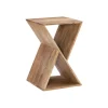 Natural Mango Wood Hourglass Accent Table-Kirkland's Home Discount