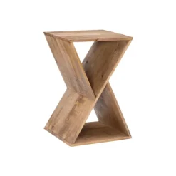 Natural Mango Wood Hourglass Accent Table-Kirkland's Home Discount