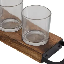 Natural Mango Wood 2-Pc. Candle Holders-Kirkland's Home Sale
