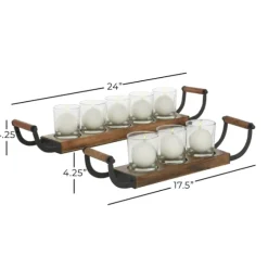 Natural Mango Wood 2-Pc. Candle Holders-Kirkland's Home Sale