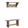 Natural Mango Wood 2-Pc. Wall Hook And Bench Set-Kirkland's Home Sale