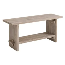 Natural Mango Wood 2-Pc. Wall Hook And Bench Set-Kirkland's Home Sale