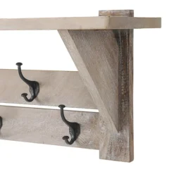 Natural Mango Wood 2-Pc. Wall Hook And Bench Set-Kirkland's Home Sale
