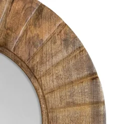 Natural Mango Wood Round Frame Mirror-Kirkland's Home Best