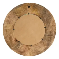 Natural Mango Wood Round Frame Mirror-Kirkland's Home Best