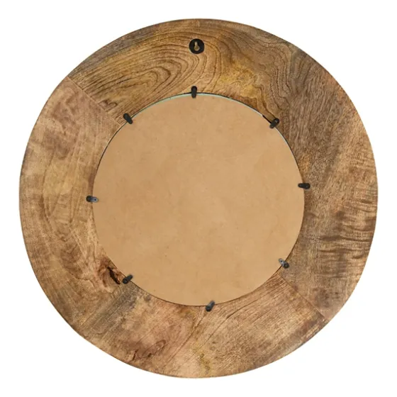 Natural Mango Wood Round Frame Mirror-Kirkland's Home Best