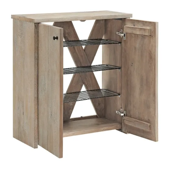 Natural Mango Wood Shoe Cubbie-Kirkland's Home Clearance