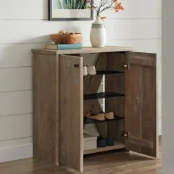 Natural Mango Wood Shoe Cubbie-Kirkland's Home Clearance