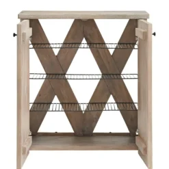Natural Mango Wood Shoe Cubbie-Kirkland's Home Clearance