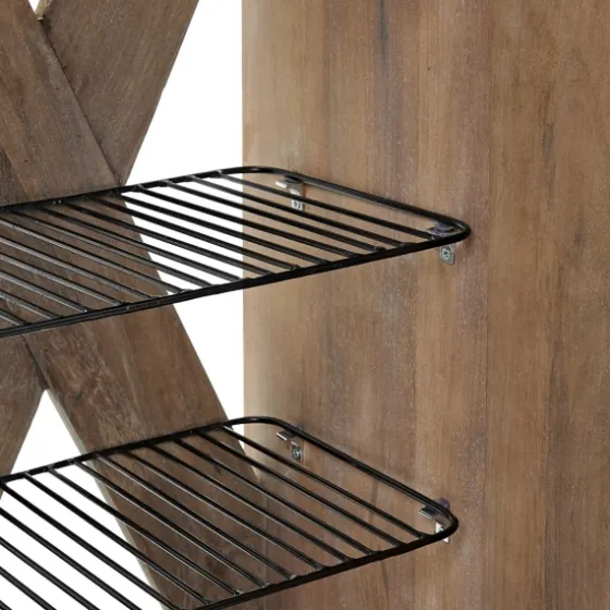 Natural Mango Wood Shoe Cubbie-Kirkland's Home Clearance