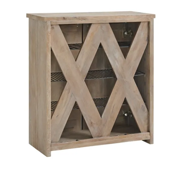 Natural Mango Wood Shoe Cubbie-Kirkland's Home Clearance