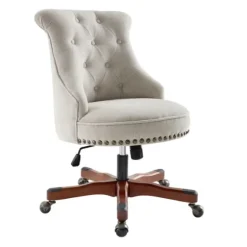 Natural Miller Tufted Office Chair-Kirkland's Home Best Sale