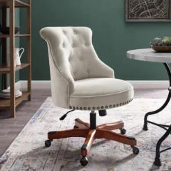 Natural Miller Tufted Office Chair-Kirkland's Home Best Sale