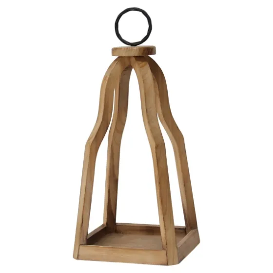 Natural Open Wood Frame Lantern-Kirkland's Home Best