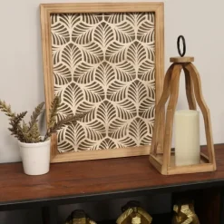 Natural Open Wood Frame Lantern-Kirkland's Home Best