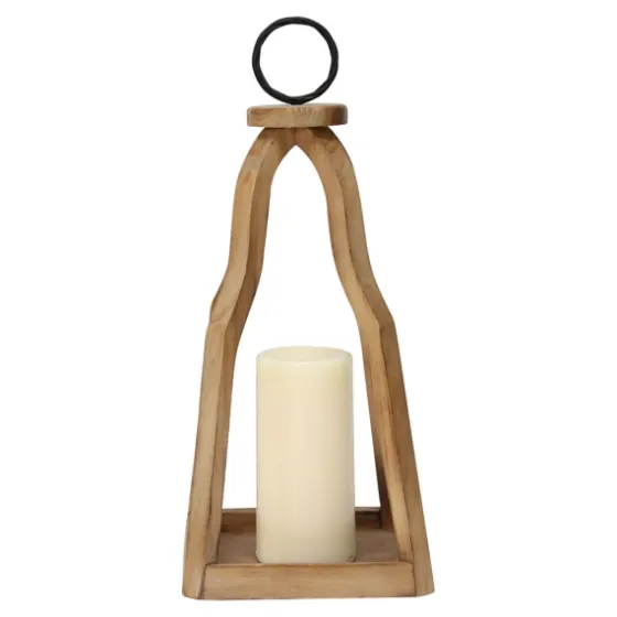Natural Open Wood Frame Lantern-Kirkland's Home Best