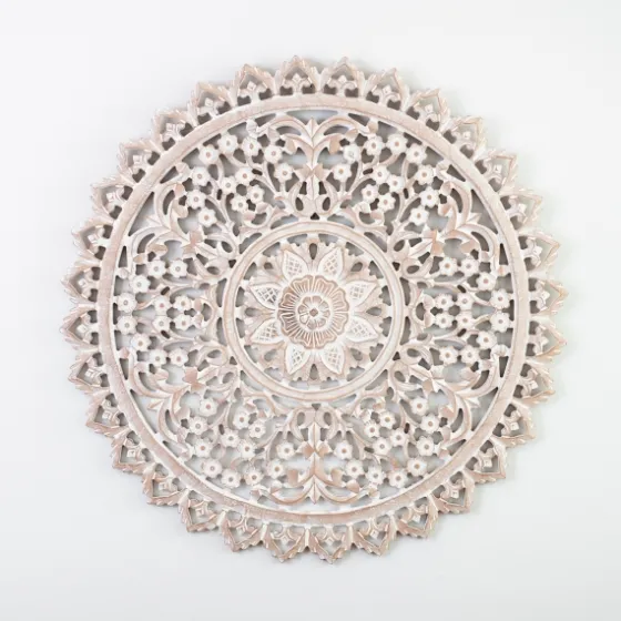 Natural Ornate Medallion Round Wall Plaque-Kirkland's Home Store