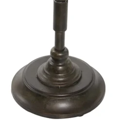 Natural Pine And Gray Metal Accent Table, 21 In.-Kirkland's Home Online