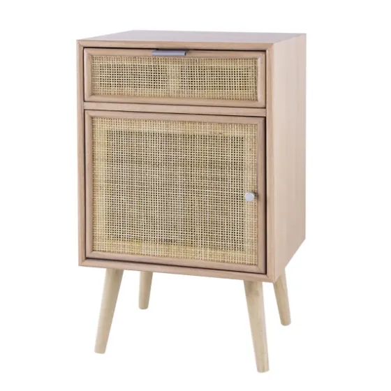 Natural Pine And Rat Single Door Cabinet-Kirkland's Home Outlet