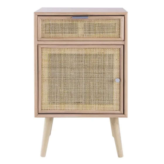 Natural Pine And Rat Single Door Cabinet-Kirkland's Home Outlet